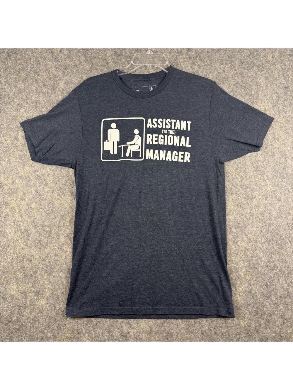 The Office Assistant to the Regional Manager T Shirt Gray White Medium EUC 464